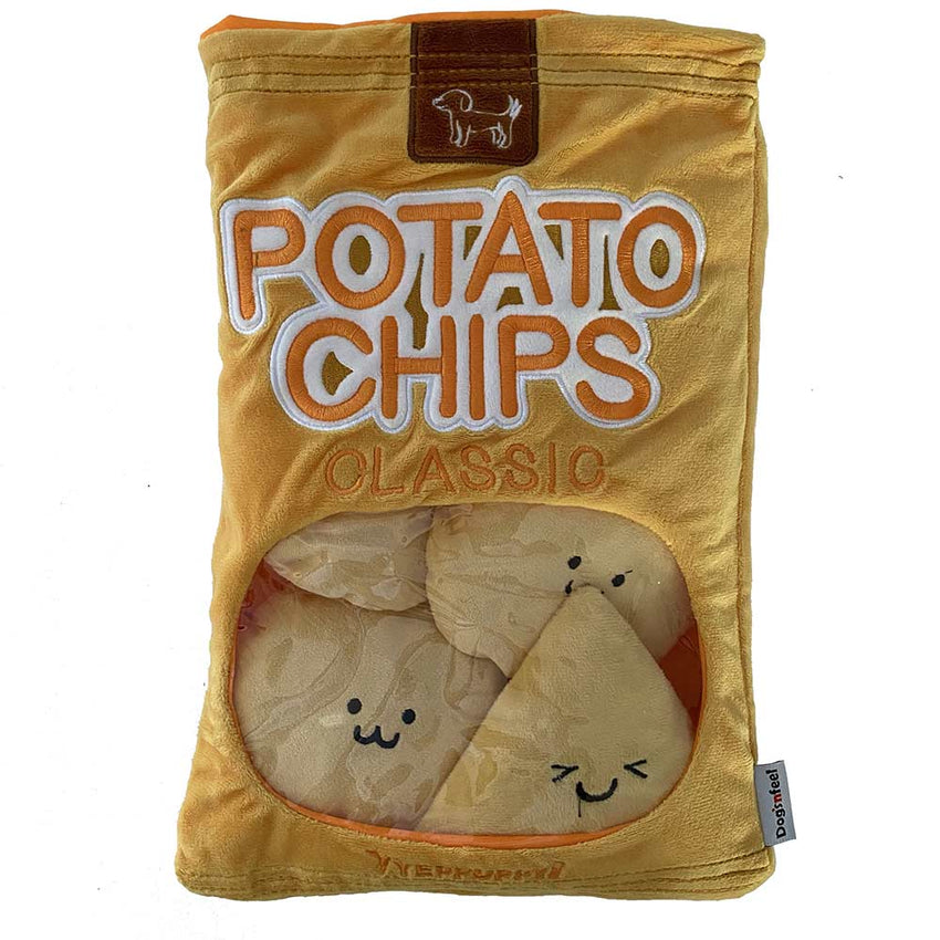 Interactive Chip Packet Dog Toy