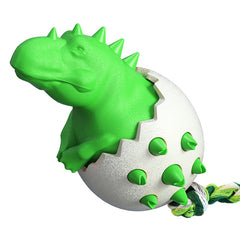 Presents For Paws Green Dinosaur Egg Tough Dog Toy - TPR