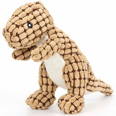Brown Dinosaur Plush Toy - Presents For Paws