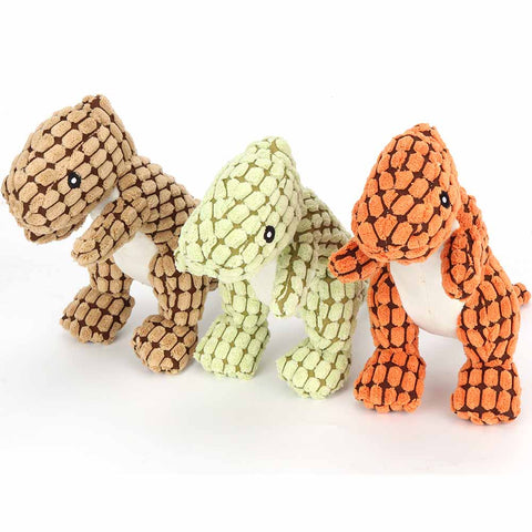 3 Colours Dinosaur Plush Toy - Presents For Paws