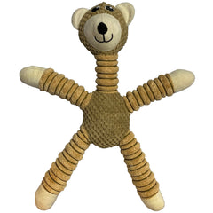 Brown Bear Dog Toy with Chew Mesh in arms, legs and neck - Presents For Paws