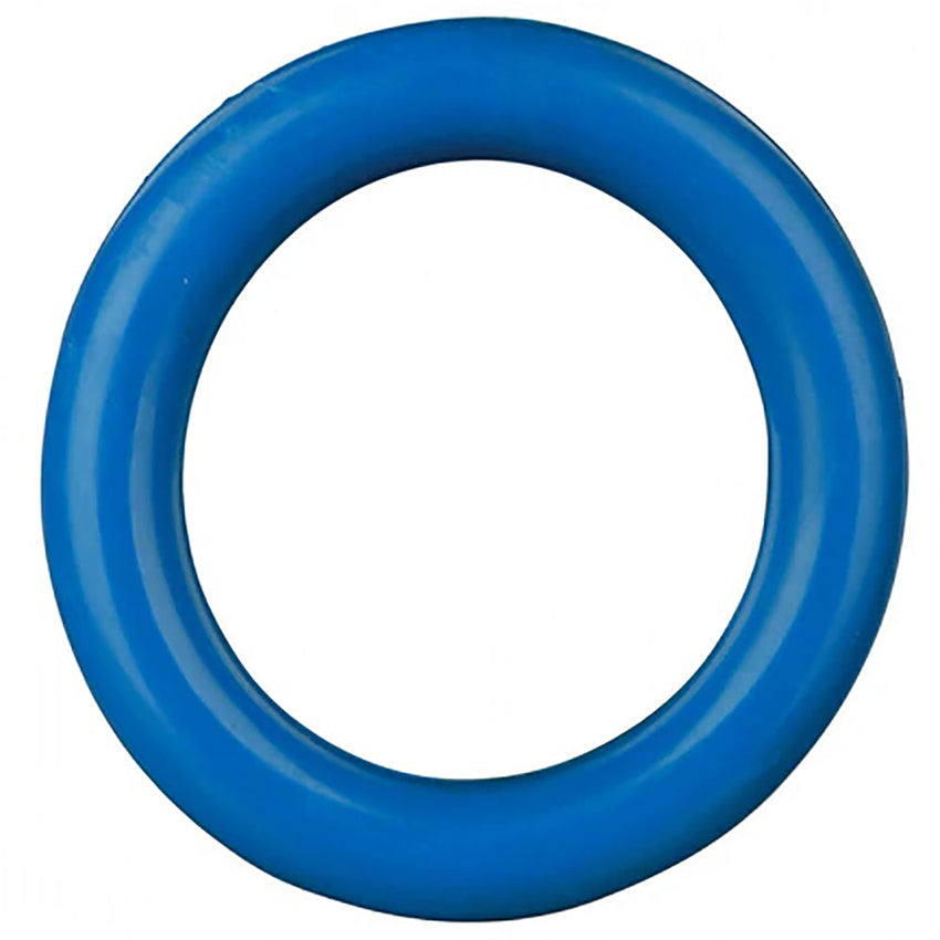 Blue Natural Rubber Tough Dog Chew Ring - 9cm Presents For Paws