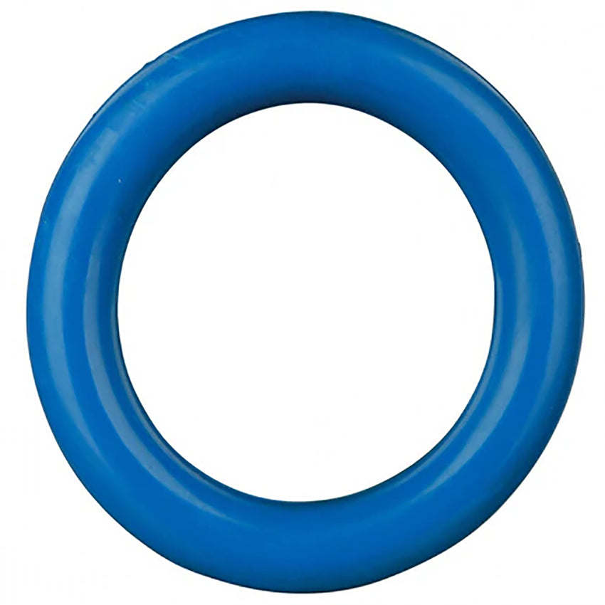 Blue Natural Rubber Tough Dog Chew Ring - 15cm Presents For Paws