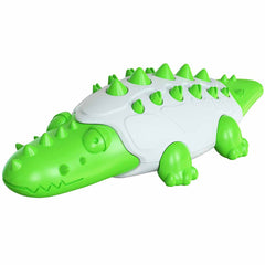 Green Crocodile Shape Tough Teething Toys for Dogs