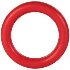 Red Natural Rubber Tough Dog Chew Ring - 9cm Presents For Paws