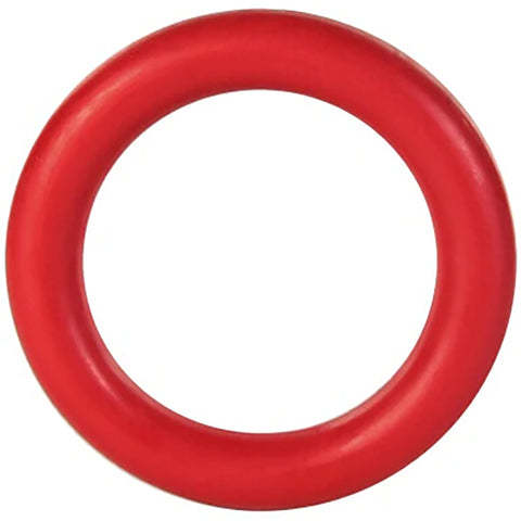 Red Natural Rubber Tough Dog Chew Ring - 15cm Presents For Paws